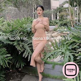 Đầm Body Midi Cổ Yếm Body Hở Lưng Phong Cách Gợi Cảm Sexy - 3314