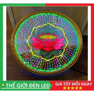 Đèn hào quang cơ hình bông sen 15cm, 18cm, 22cm, 25cm, 30cm, 40cm thiết kế kích thước đa dạng