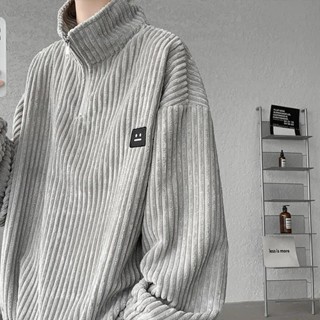 Áo Sweater cổ polo có khoá kéo  phong cách hàn quốc dành cho nam và nữ