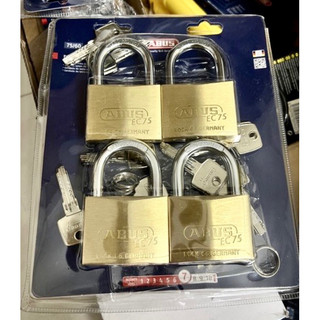 [Hỏa tốc HCM] Bộ 4 Ổ Khóa Master Key ABUS 75/60 MK4 Thân Đồng 60mm 16 Chìa Riêng 3 Chìa Chung - MSOFT