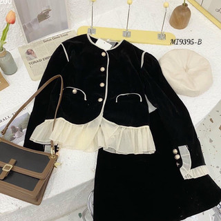 Set dạ tone đen siu xinh nhà Chic