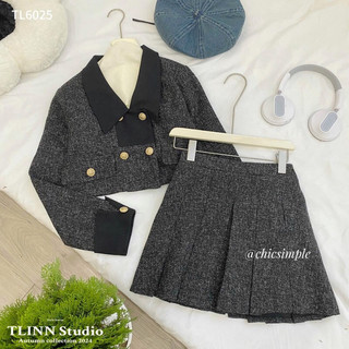 Set dạ tone đen siu xinh nhà Chic