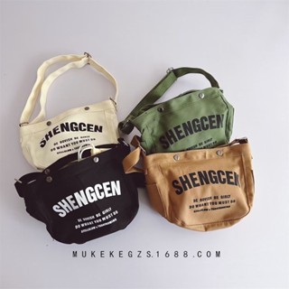 Túi tote đeo chéo canvas chất ngầu cho bé trai