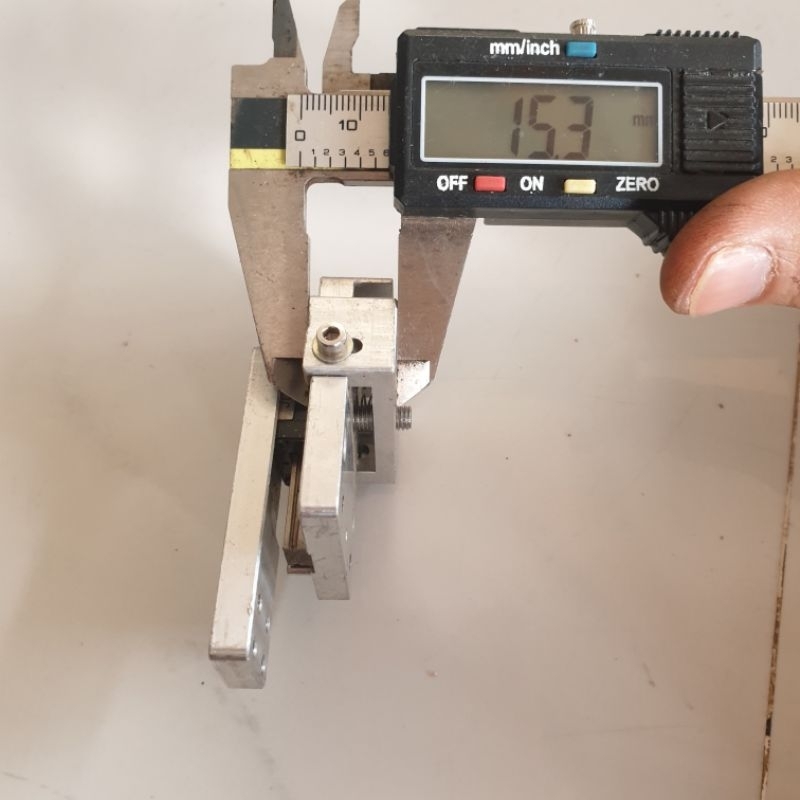 Cơ cấu ray trượt YZ bản 7mm sẵn đế nhôm chế hàn gọt cell pin