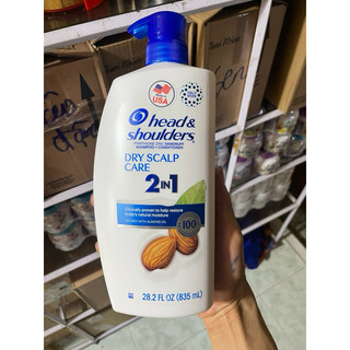 Dầu gội và dầu xả 2in1 head&shoulder 835ml, nhập khẩu từ mỹ