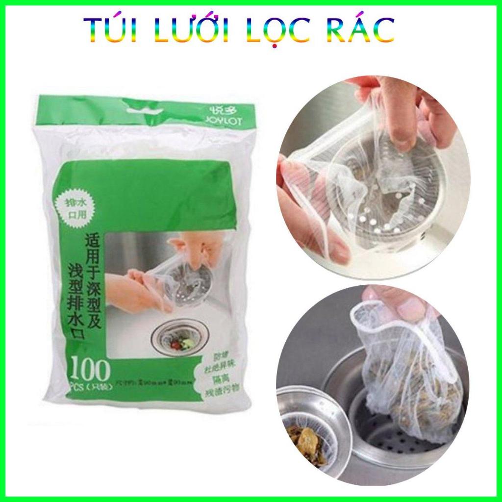 Túi Lưới Lọc Rác Bồn Rửa Chén Tiện Dụng (Combo 100 Cái)