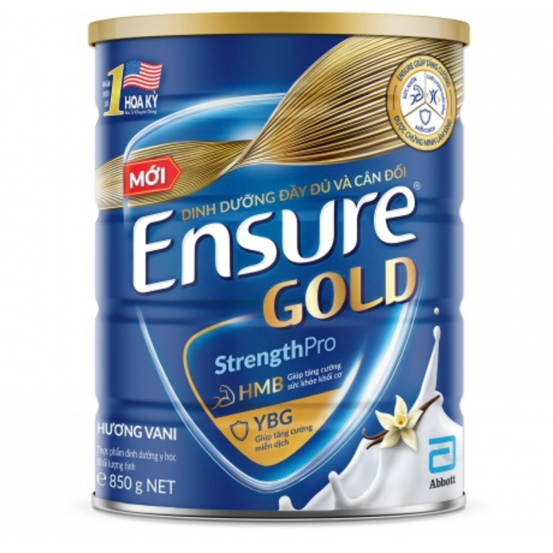 Sữa bột Abbott Ensure Gold hương vani 850g