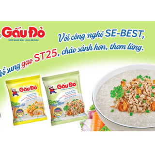 1 Gói cháo gấu đỏ Thịt băm/Cháo gà 50g