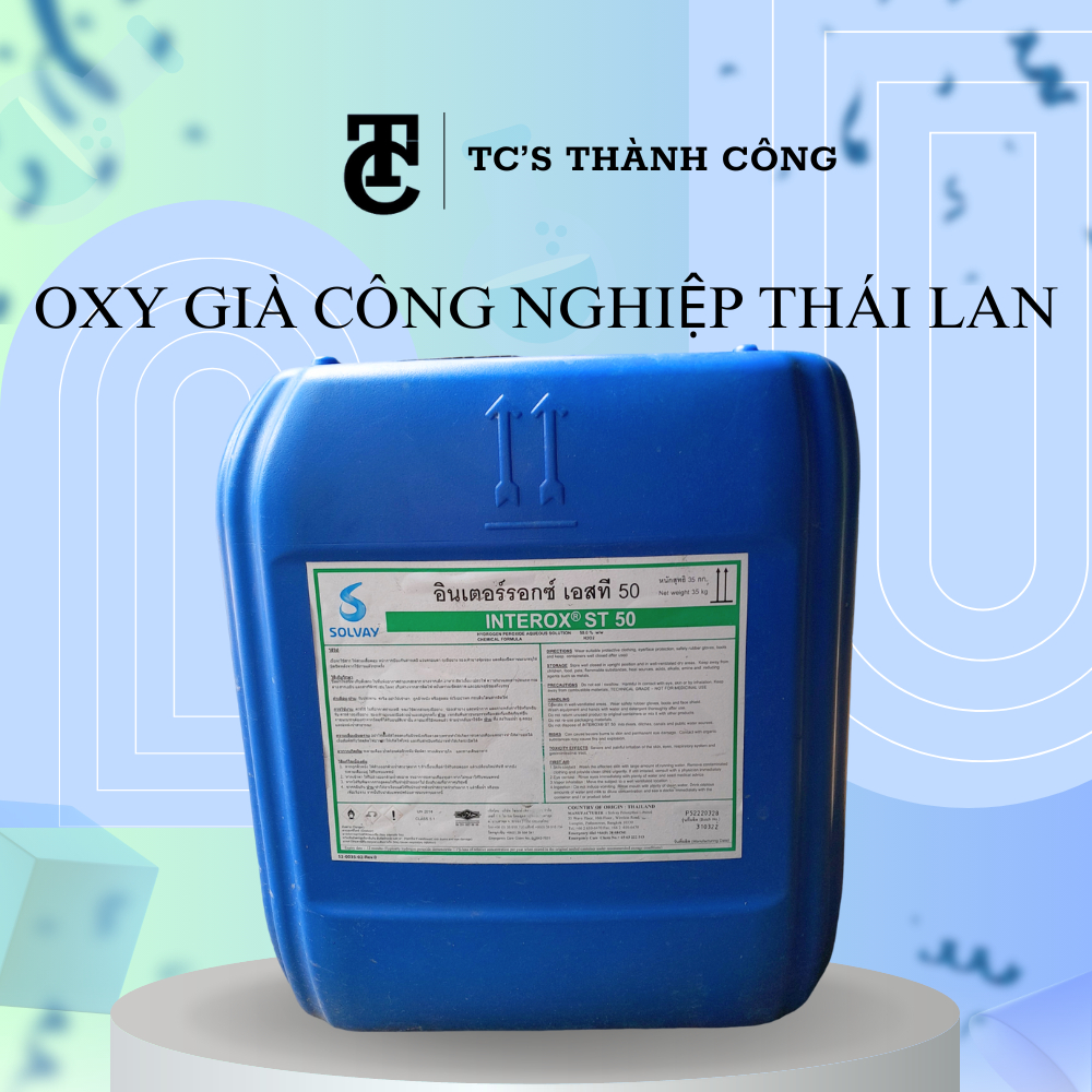 Oxy Già Công Nghiệp, H2O2 , loại [50% Đậm Đặc] Dùng để Tẩy Rửa, Xử Lý Nguồn Nước 500ML