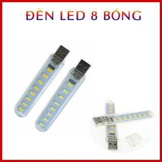 Đèn led 8 bóng cắm cổng usb tiện dụng siêu sáng