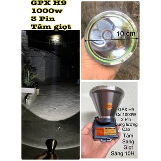 Đèn Pin Đội Đầu Siêu Sáng 1000W-GPX H9-Chiếu xa 300m-sáng 10H,H7-200w,H8-500w, H10-1000w, F10-5000w ,G9-2000w, XJ-9158