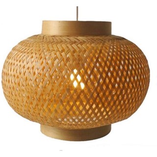 Chao đèn mây tre đan thả trần trang trí / lồng đèn treo trang trí