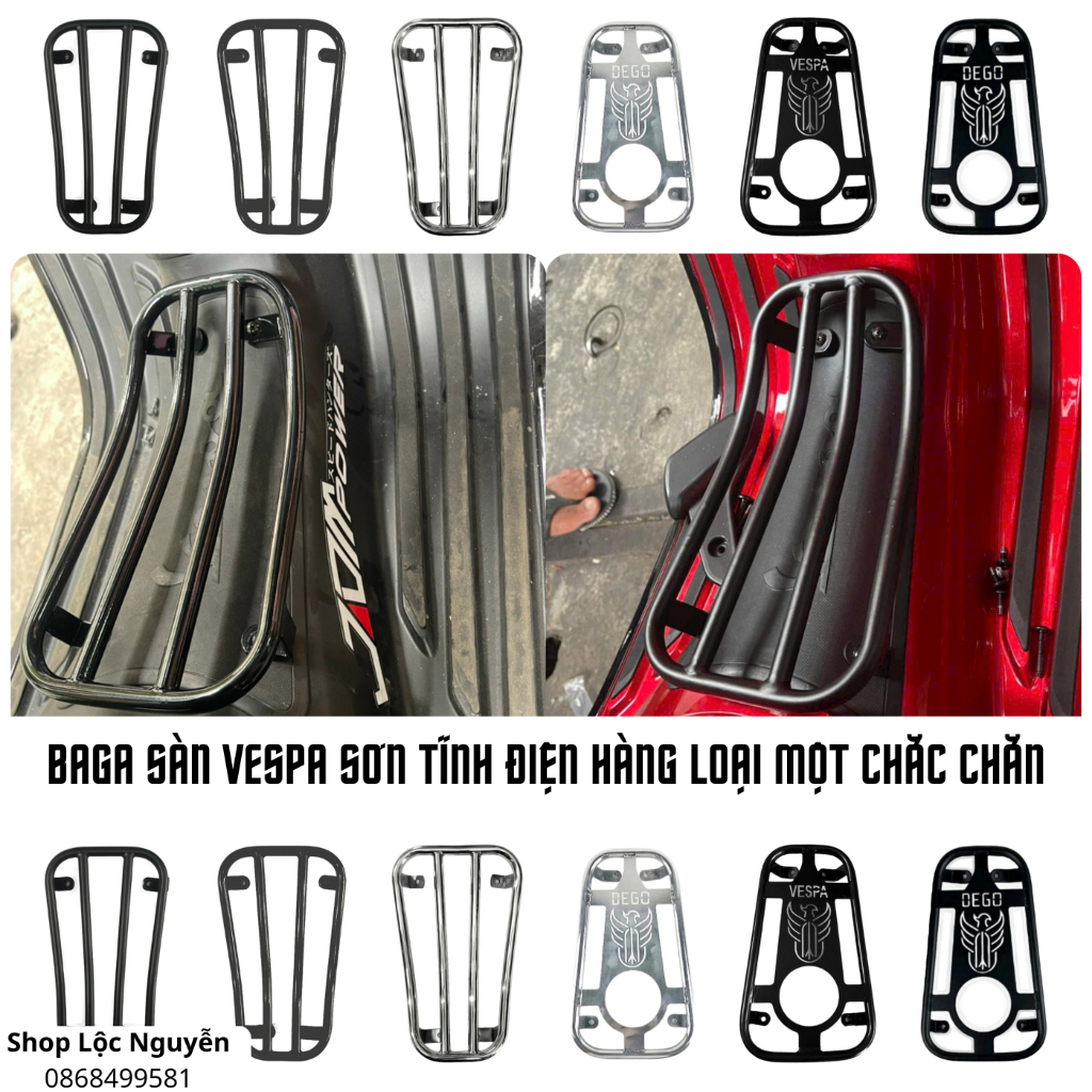 Baga sàn dạng ống đa năng cho Vespa Sprint/ Prima/ LX/ GTS