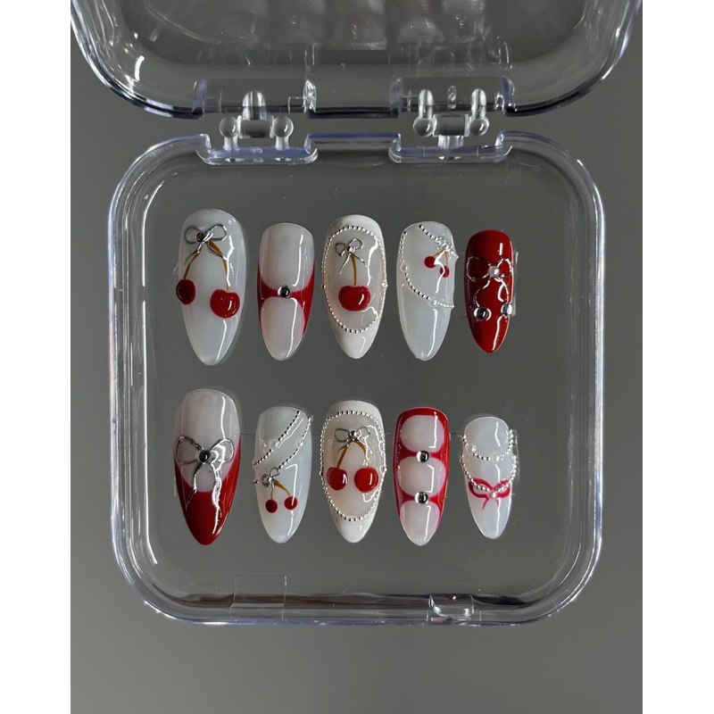 Móng Giả trái cherry đỏ / cherry set