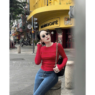 ÁO THUN GIẤY TAY DÀI NHÚN 💃💃