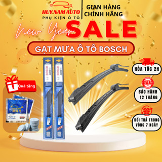 Cần Gạt Mưa Ô Tô Bosch Cao Cấp - Gạt Mưa Loại Thân Mềm Không Xương Lưỡi Silicon