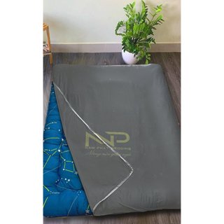 Áo bọc nệm topper 2 mặt có khóa kéo
