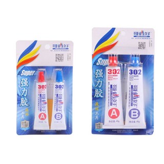 Keo epoxy keo AB 302 trong suốt 2 thành phần chiệu nhiệt dán nhựa