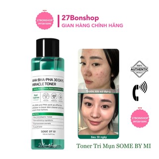 (DATE 10/2024) NƯỚC HOA HỒNG SOME BY MI AHA-BHA-PHA 30 DAYS MIRACLE TONER 150ML