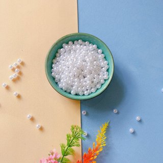 Hạt bẹt màu - Hạt cườm nhựa - Hạt ngọc trai - Hạt châu có lỗ đủ màu sắc và nhiều size