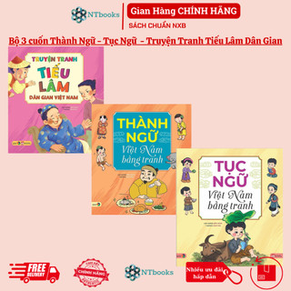 Sách - combo thành ngữ việt nam bằng tranh + tục ngữ việt nam bằng tranh + truyện tranh tiếu lâm dân gian
