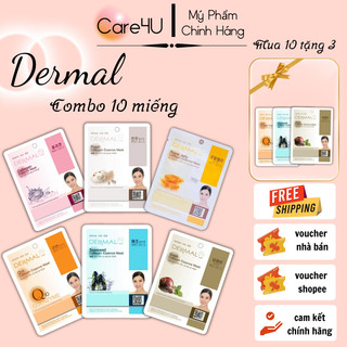  Combo 10 Miếng Mặt Nạ Dermal Hàn Quốc các loại