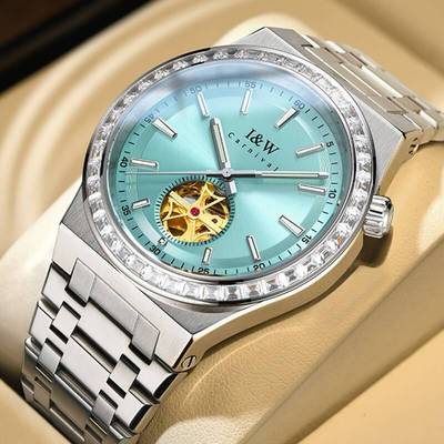 Đồng hồ nam chính hãng I&W Carnival 761G-T4 kính sapphire,chống xước,chống nước 50m,Bh 24 tháng,máy cơ (automatic)