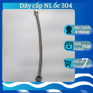 Dây cấp nước nóng lạnh, dây cấp 304, dây cấp bồn bệt, dây cấp nước từ 40 - 60 cm