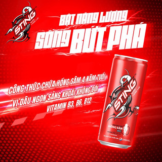 1 lốc sting dâu lon