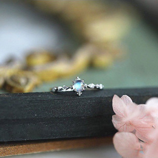 Nhẫn bạc Blue Moon Nhẫn bạc Tiệm bạc 21Centimeters
