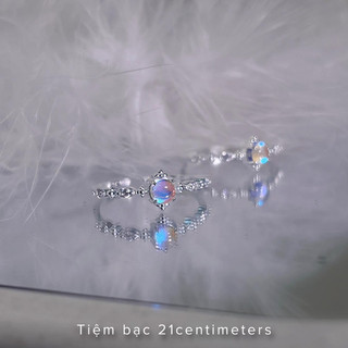 Nhẫn bạc Blue Moon Nhẫn bạc Tiệm bạc 21Centimeters