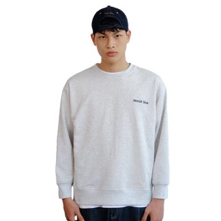 Monat blue basic grey - áo sweater nỉ chân cua unisex
