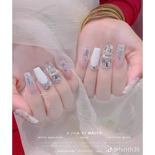 Nailbox ,Móng Thiết Kế Đính Đá, Charm Sang Chảnh