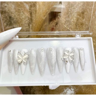 Nailbox ,Móng Thiết Kế Đính Đá, Charm Sang Chảnh