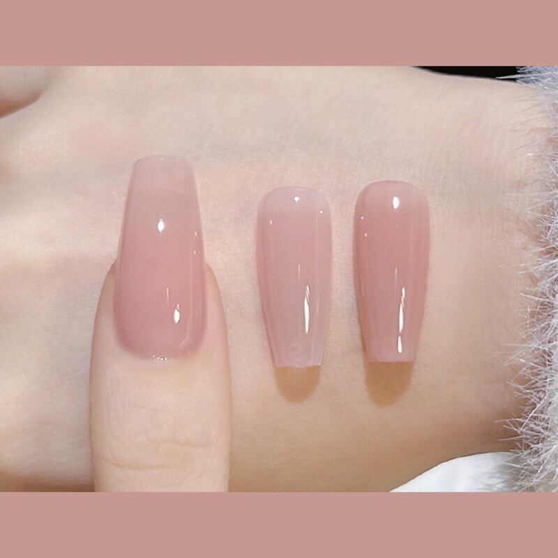 CiCin Nailbox 🖤 / Móng úp Thạch Hồng Đất Trơn Mental Bare (KH đọc kỹ mô tả)