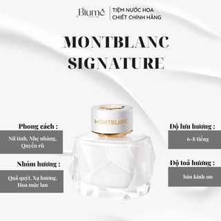 Nước hoa nữ montblanc signature edp mùi nhẹ nhàng - blume tiệm nước hoa