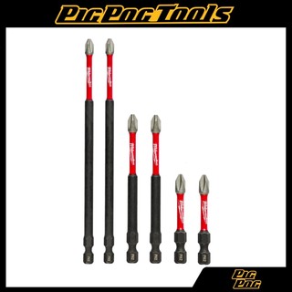 Mũi vít chuẩn ngắn us milwaukee shockwave impact ph2 power bits