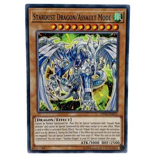 Lá bài thẻ bài Yugioh stardust dragon assault mode - Tặng bọc bài nhựa bảo quản