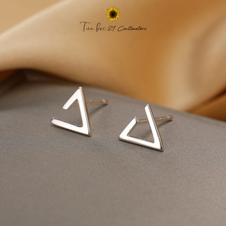 Khuyên tai bạc Tam giác Bông tai bạc Tiệm bạc 21 Centimeters