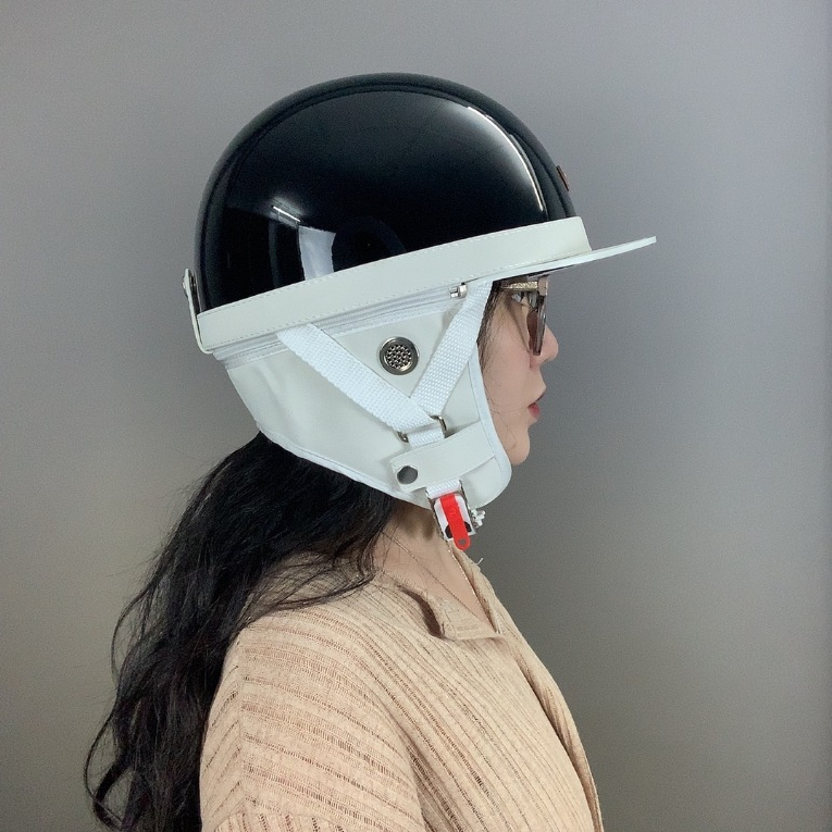 Mũ Bảo Hiểm 1/2 Napoli Kiểu Nhật Bosozoku Vintage Chính Hãng - BH 12 Tháng