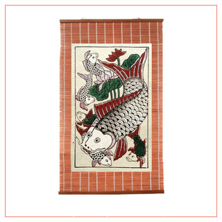 Tranh Đông Hồ - Tranh Cá chép đàn - Dong Ho folk woodcut painting