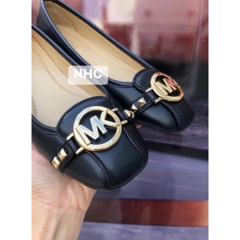 Giày Búp Bê Michael Kors Đen 2 Đinh