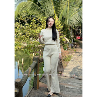 Set len cổ 3p quần xuông phạm nhi