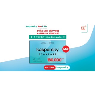 Key Phần Mềm Diệt Virus Kaspersky Standard 1 thiết bị/năm - Key chính hãng, Bảo hành 12 tháng