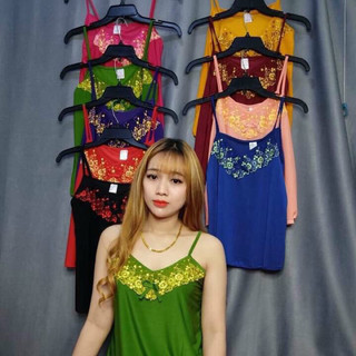 [45-75kg] Bộ đùi thun lạnh 2 dây phối ren