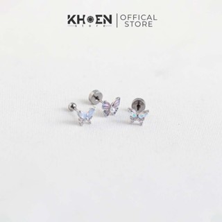 (1 Chiếc) Khuyên tai Bướm đá Hợp kim - Khoen Store