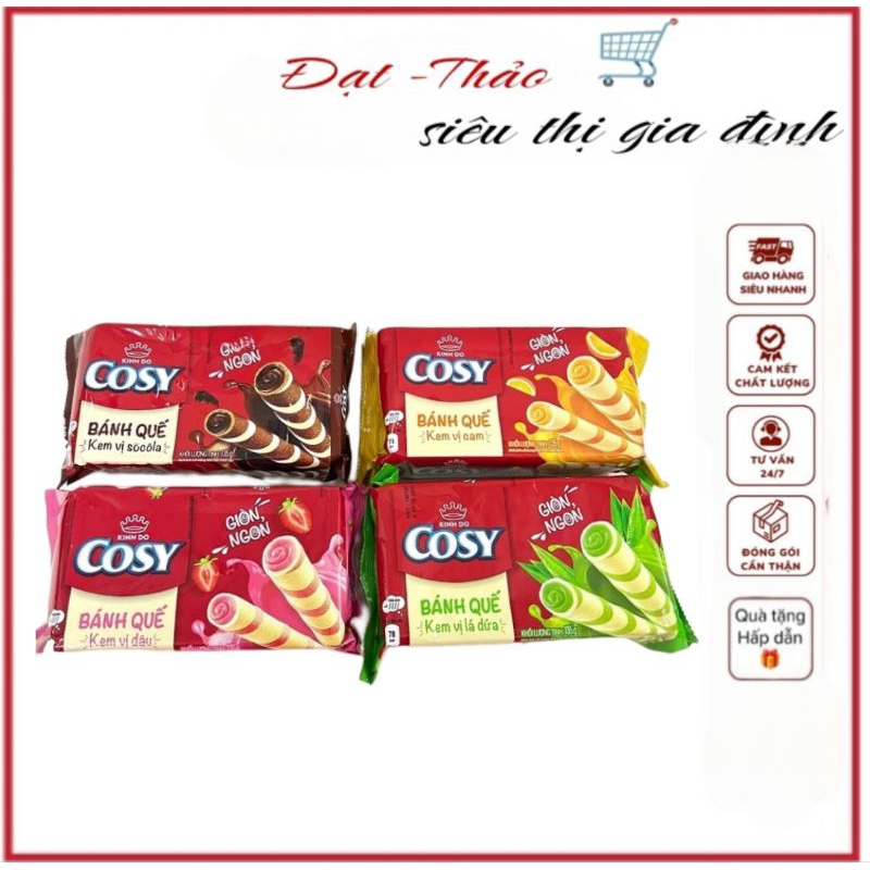 Bánh Quế Kinh Đô Cosy ĐỦ VỊ 132g