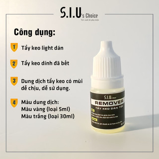 [GỠ LIGHT DÁN] Nước gỡ light dán tóc giả Siuschoice