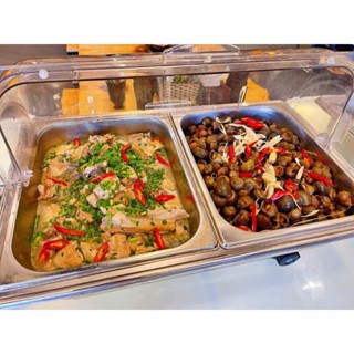 Giữ nóng thức ăn ,topping, nồi hâm buffet bằng điện 3-4-5-6-7-8-9 khay