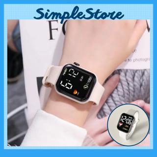 Đồng hồ nam nữ Unisex Led kiểu dáng phi hành gia dây cao su êm tay thời trang cá tính White 06-002